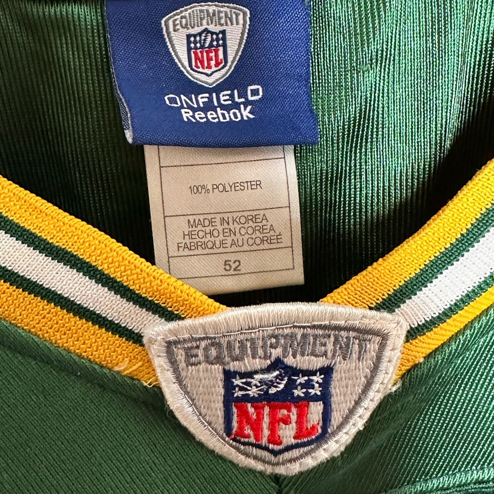 Green Bay Packers NFL Jersey 52 CLAY MATTHEWS Authentic Onfield Reebok Size 52 - Picture 5 of 6